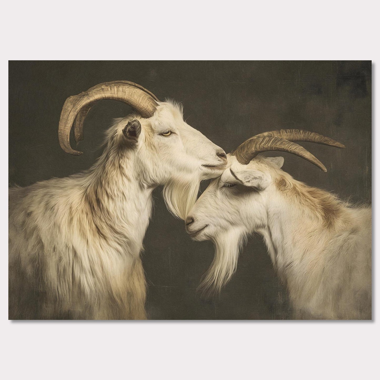 Poster titled 'The affection of goats' from ArtDarts