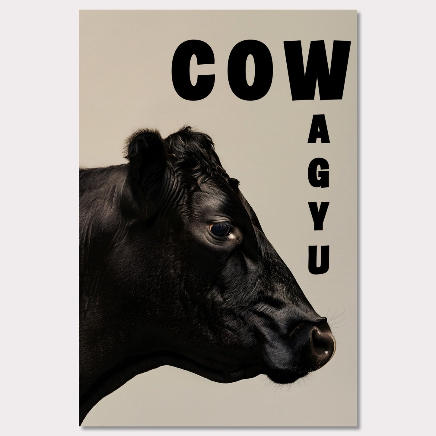 Poster titled 'Cow Wagyu' from ArtDarts