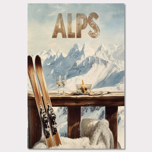 Poster titled 'Après-Ski Alps Delight' from ArtDarts
