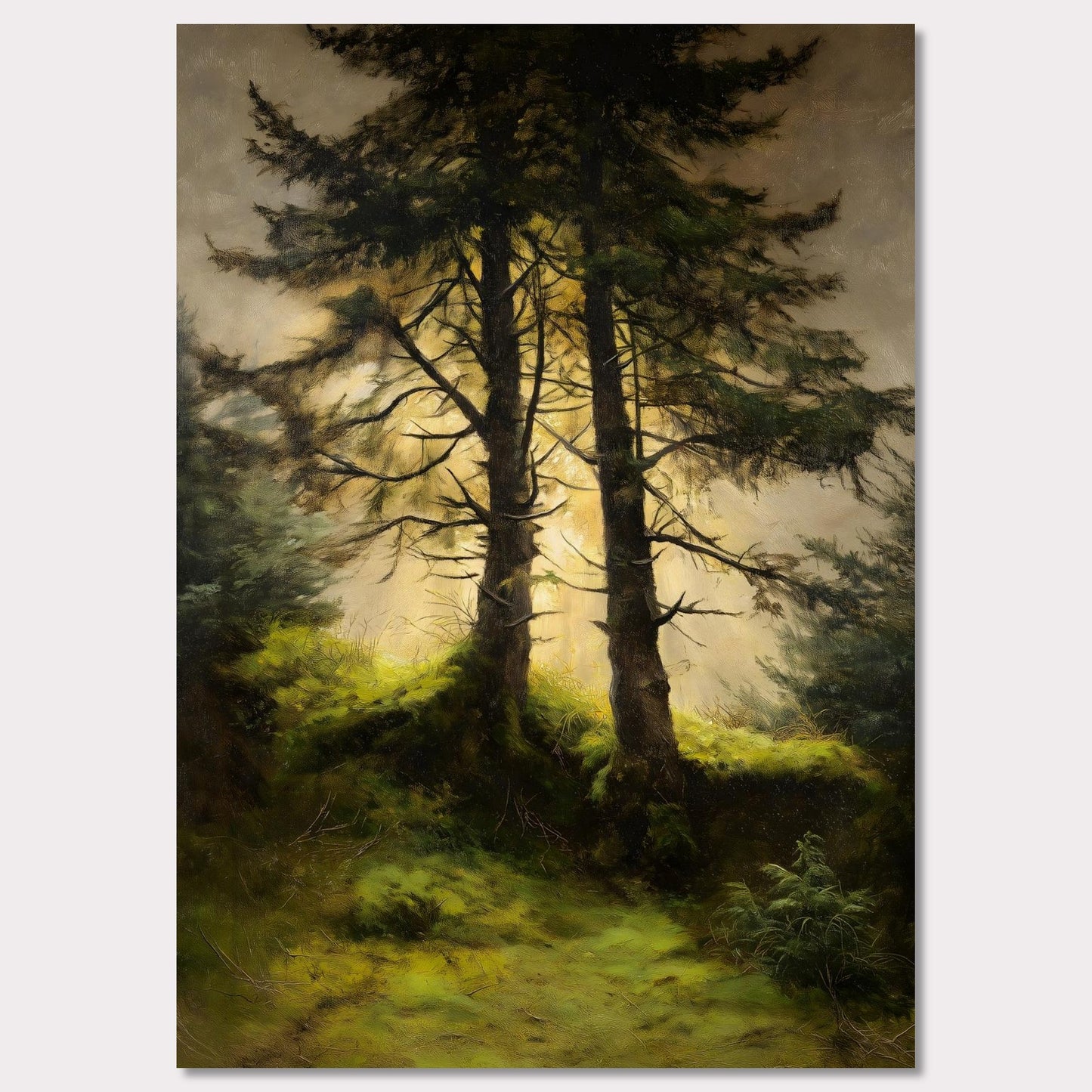 Poster titled 'Alps Forestlight' from ArtDarts