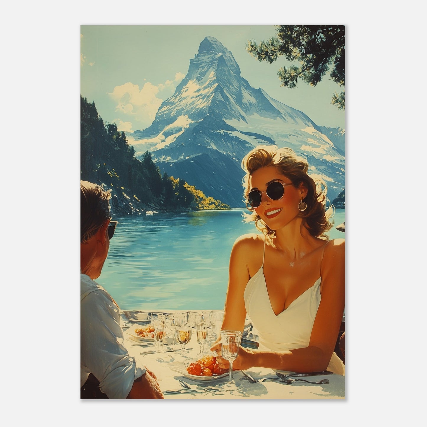 Poster titled 'Under the Sun of the Matterhorn' from ArtDarts