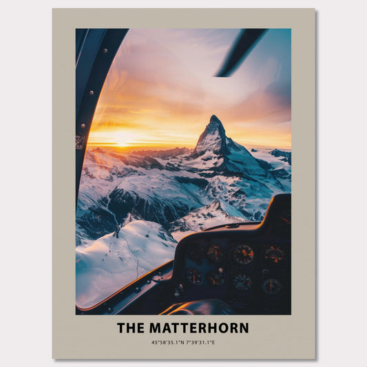 Poster titled 'The Matterhorn Poster' from ArtDarts
