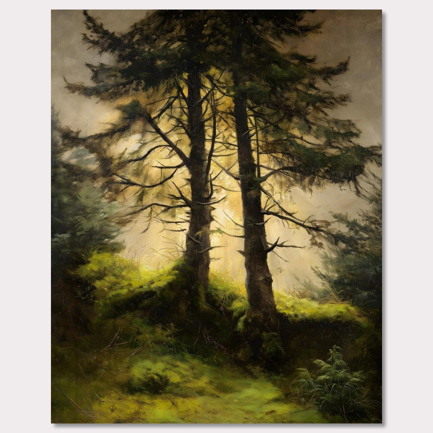 Poster titled 'Alps Forestlight' from ArtDarts