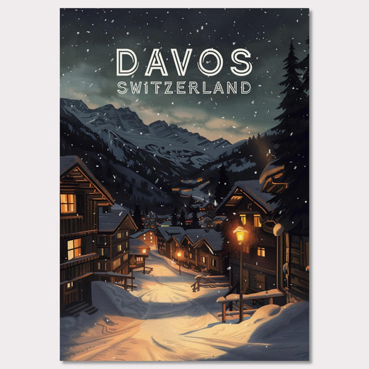 Poster titled 'Davos' from ArtDarts