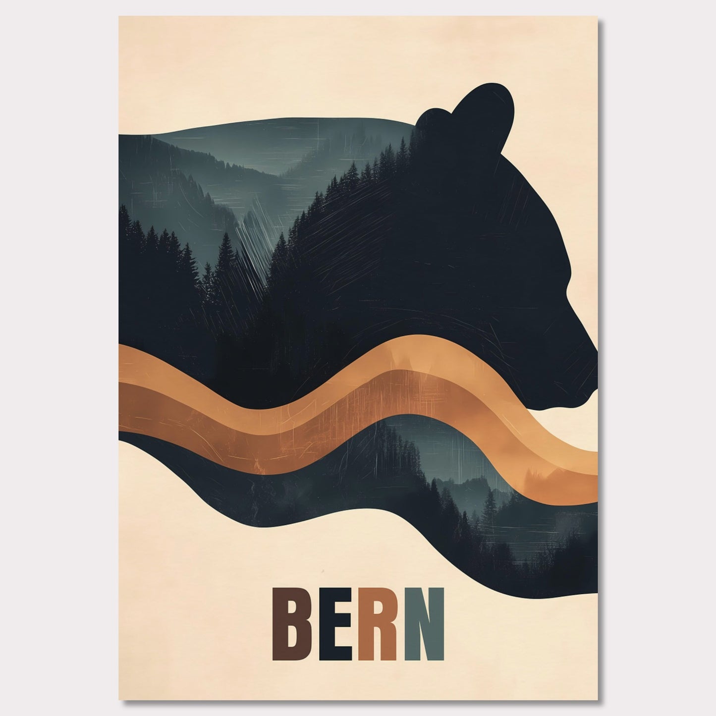 Poster titled 'Bern: Spirit of Nature' from ArtDarts