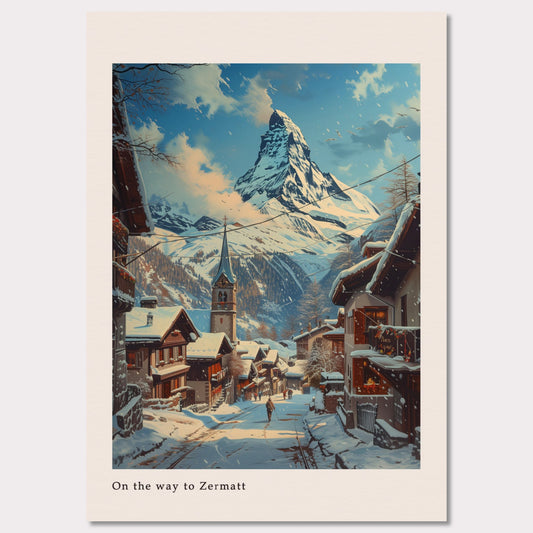 Poster titled 'Zermatt Poster' from ArtDarts