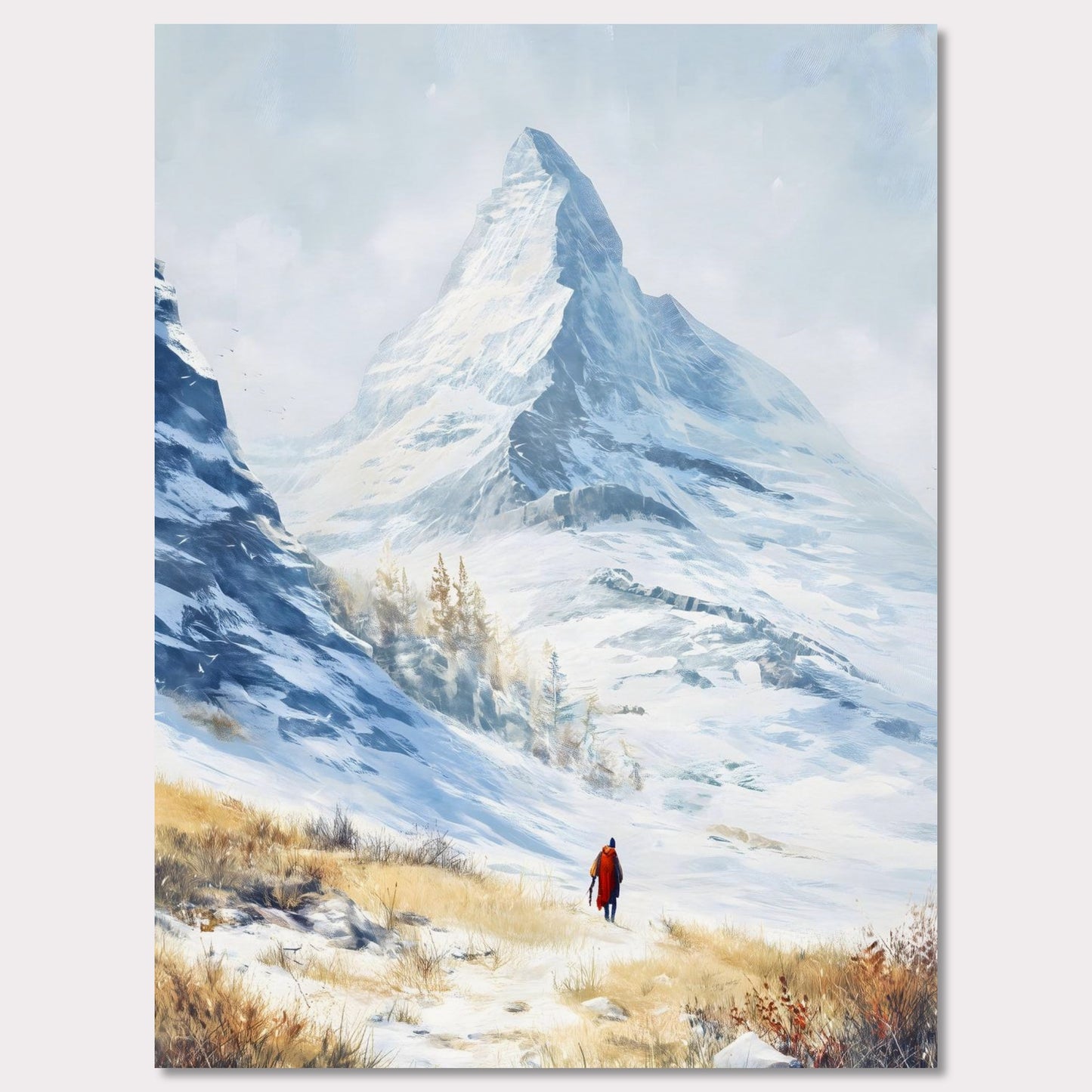 Poster titled 'Approaching Matterhorn' from ArtDarts
