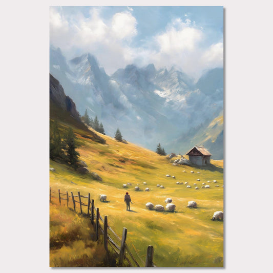 Poster titled 'Alps Morning' from ArtDarts
