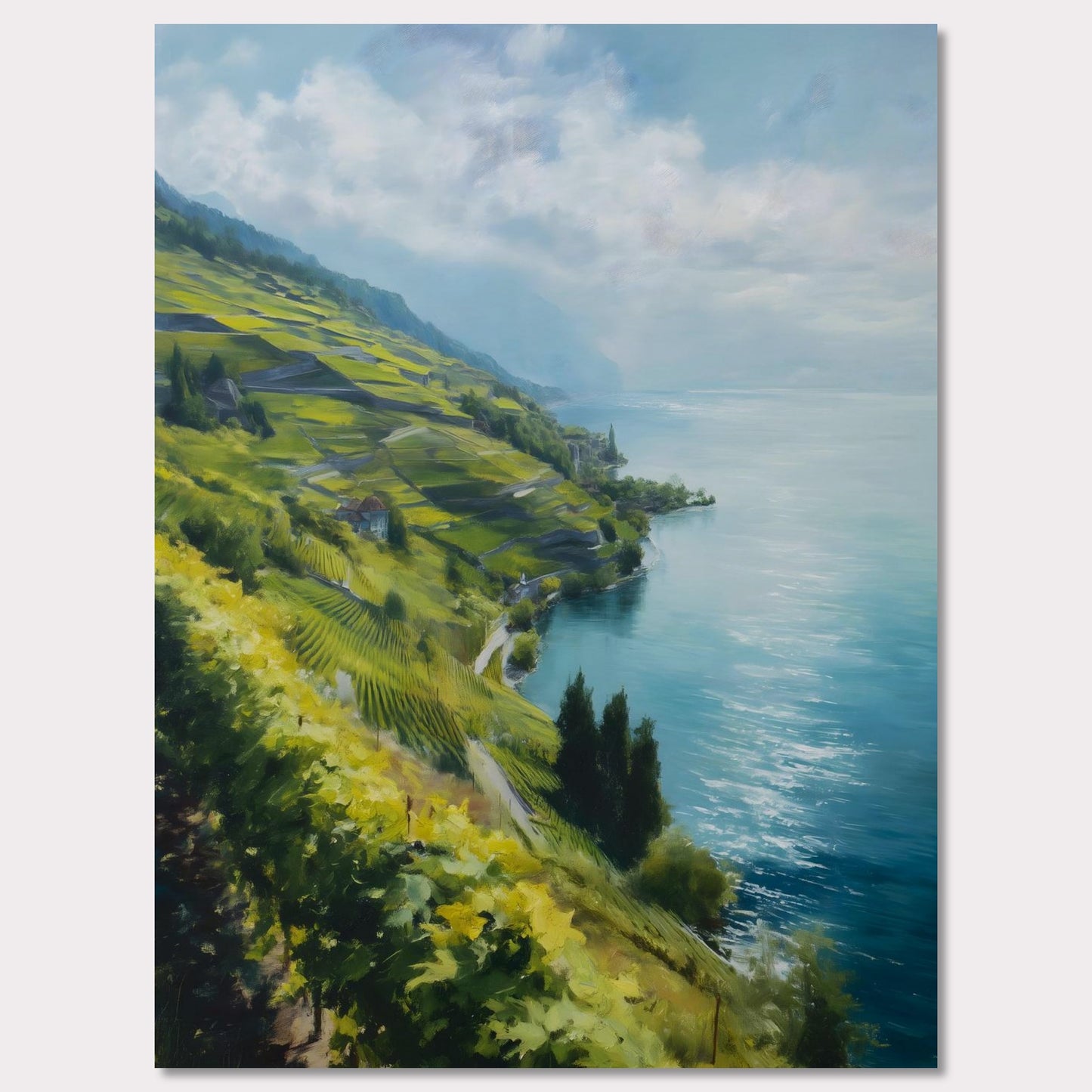Poster titled 'Lavaux Shoreline' from ArtDarts