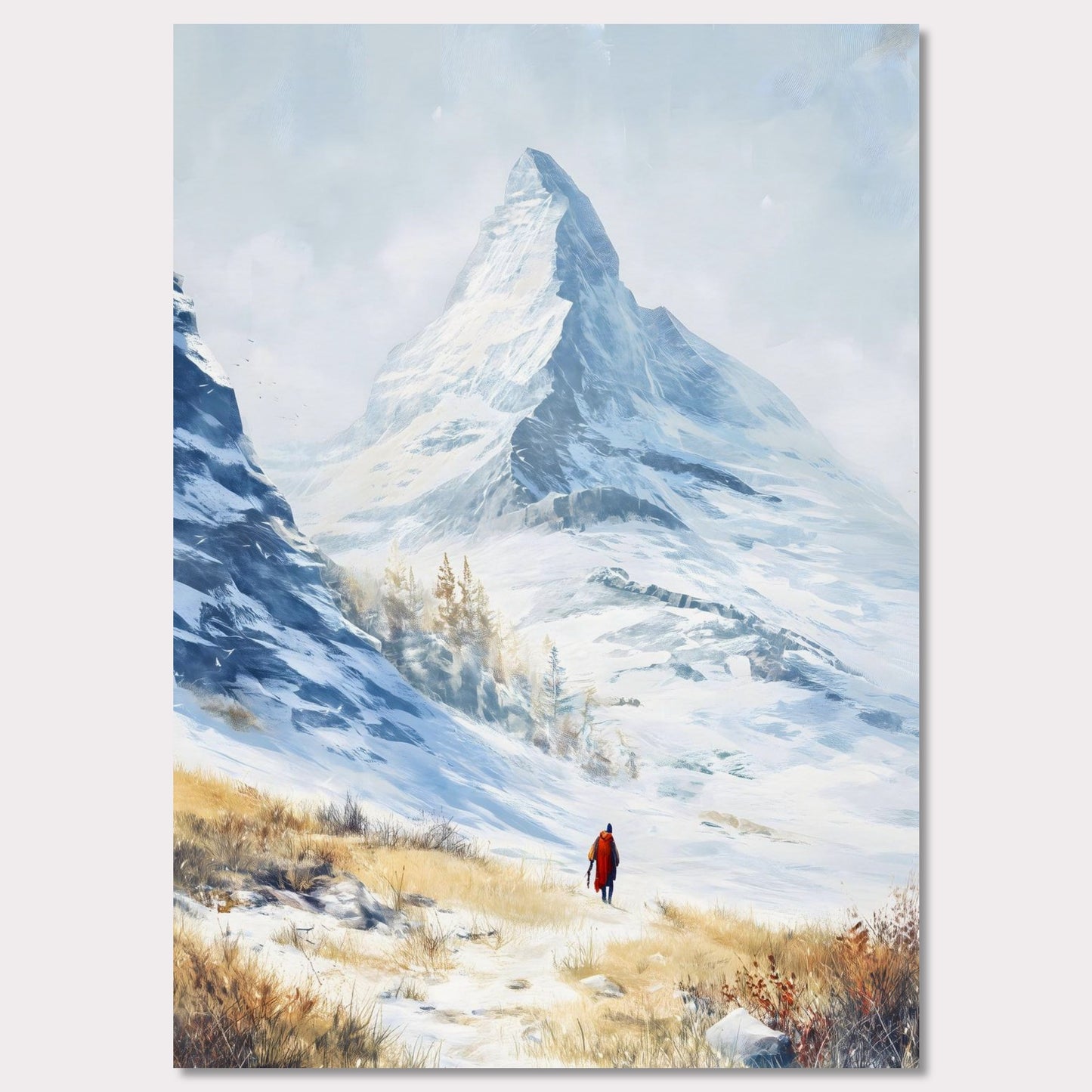 Poster titled 'Approaching Matterhorn' from ArtDarts