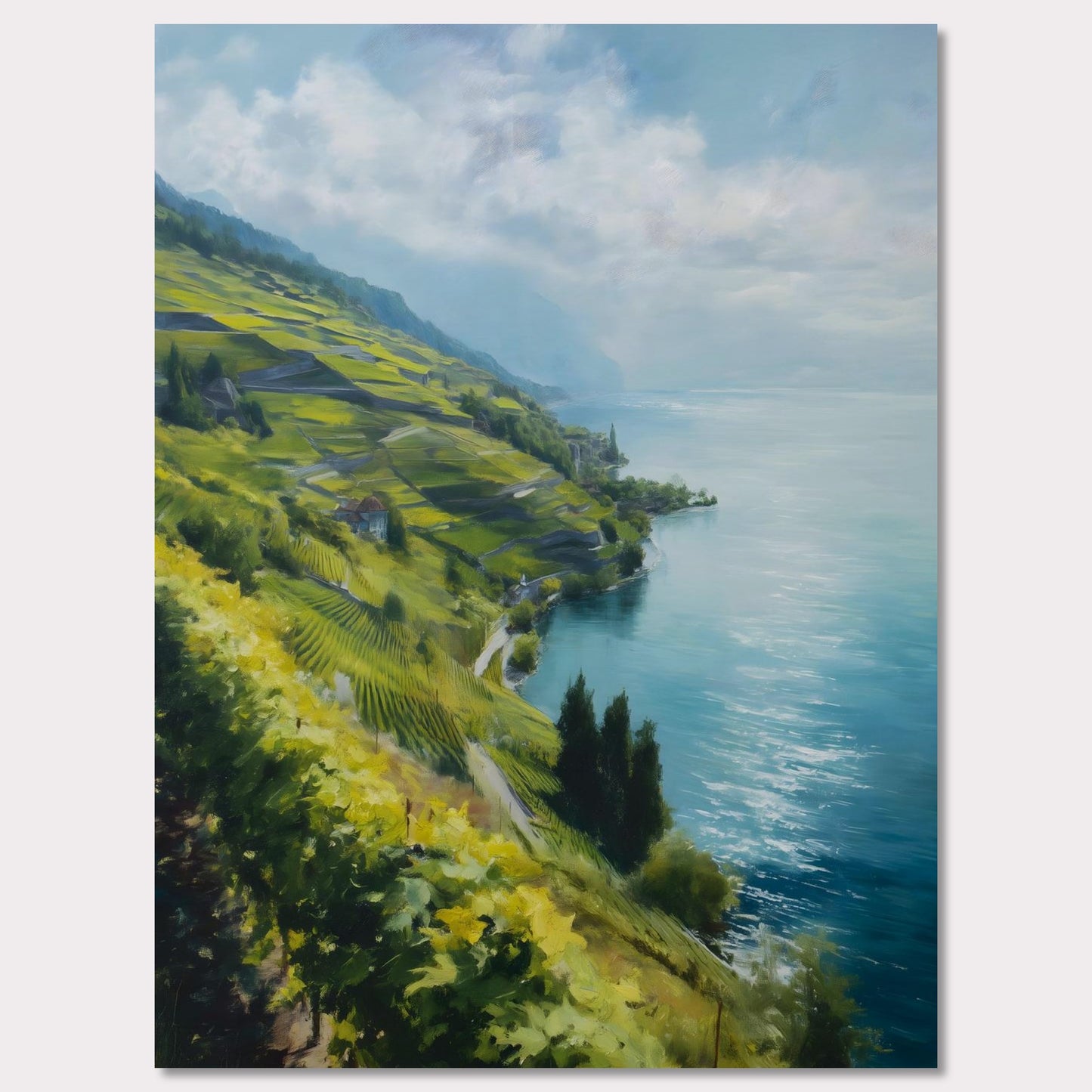 Poster titled 'Lavaux Shoreline' from ArtDarts