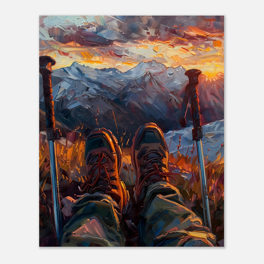 Poster titled 'A Moment of Peace at the Summit' from ArtDarts