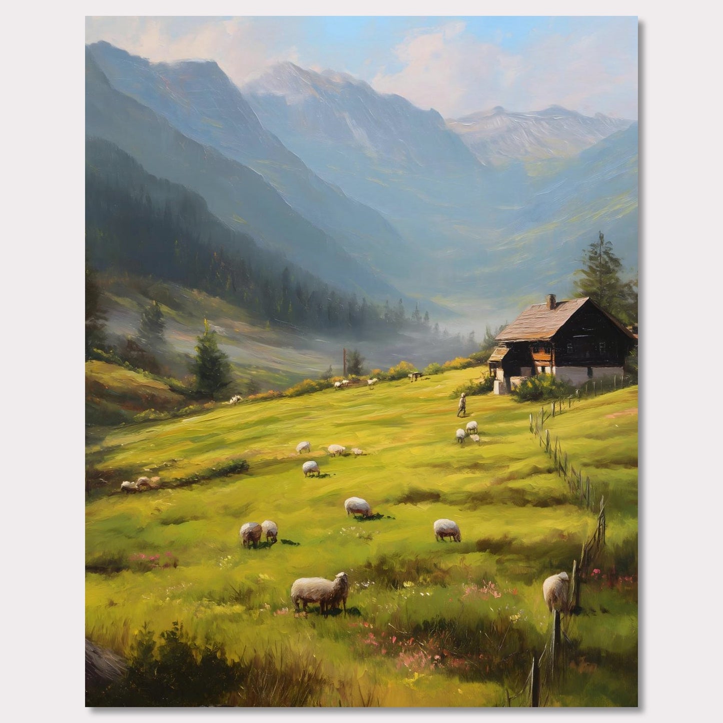 Poster titled 'Alps Meadow' from ArtDarts