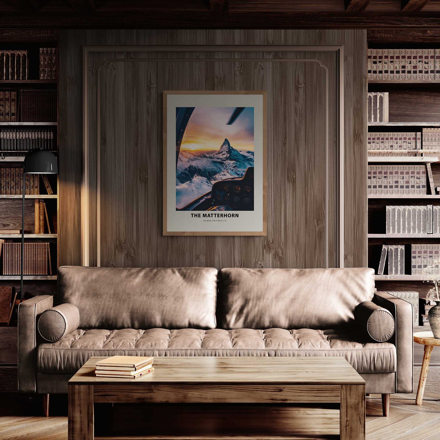 The Matterhorn - Wooden Framed Poster