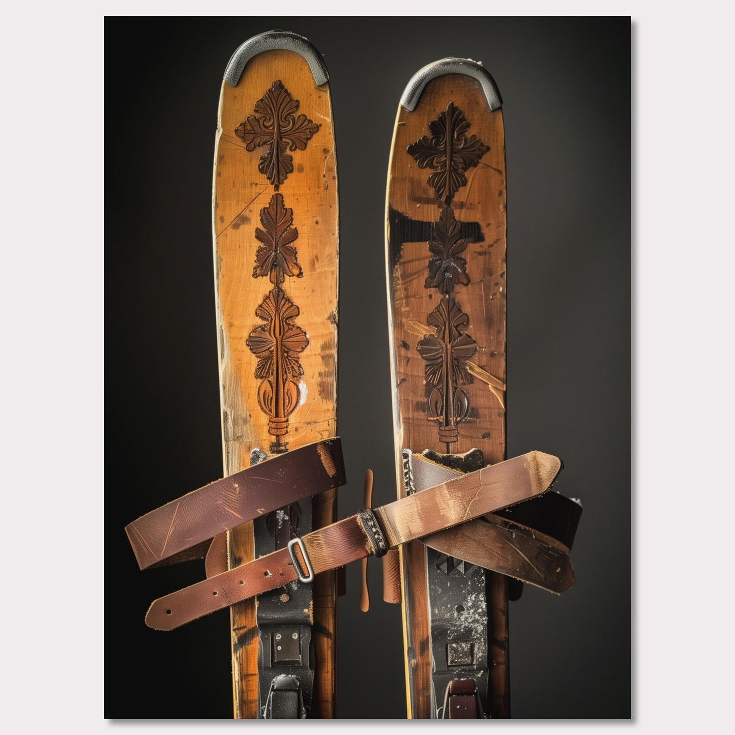 Poster titled 'Vintage skis Poster' from ArtDarts