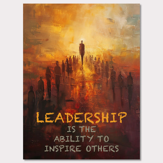Poster titled 'Leadership is the ability to inspire others' from ArtDarts