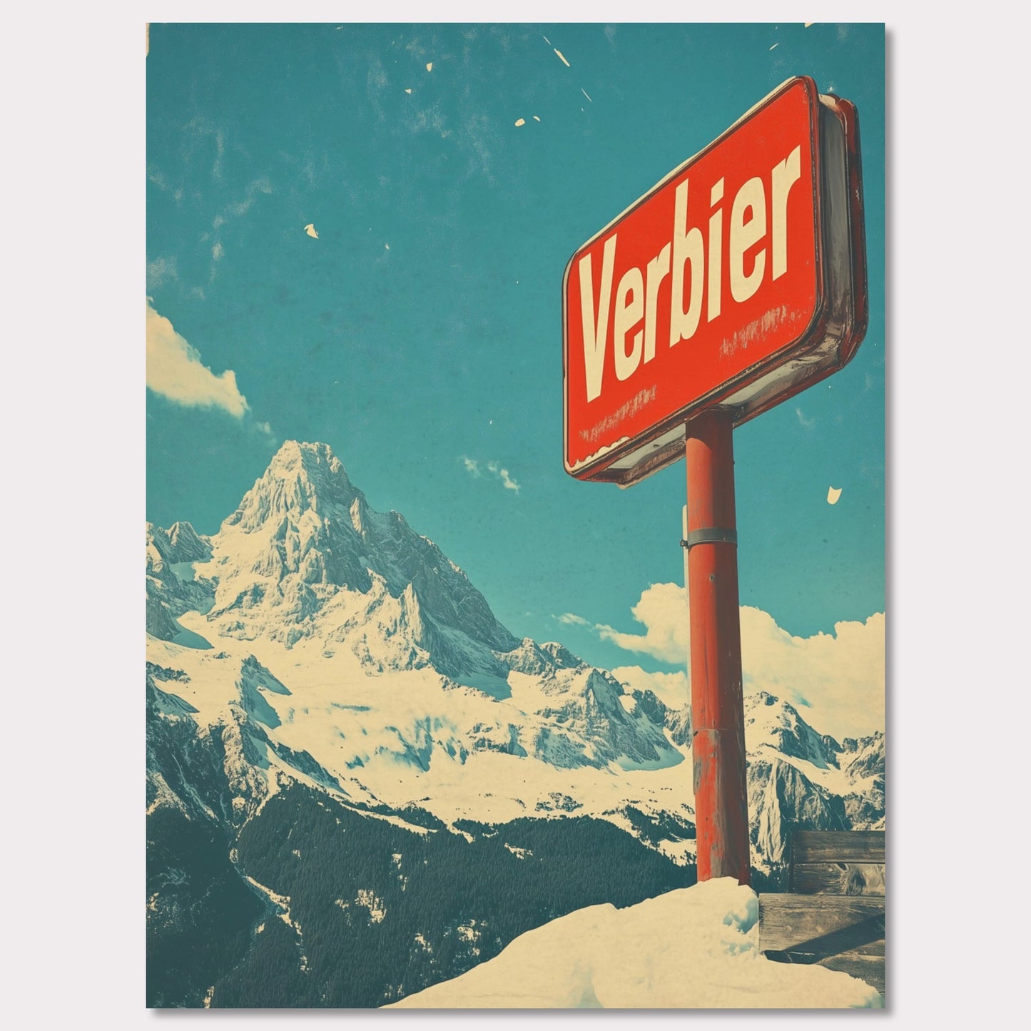 Poster titled 'Verbier - Mountain Escape' from ArtDarts