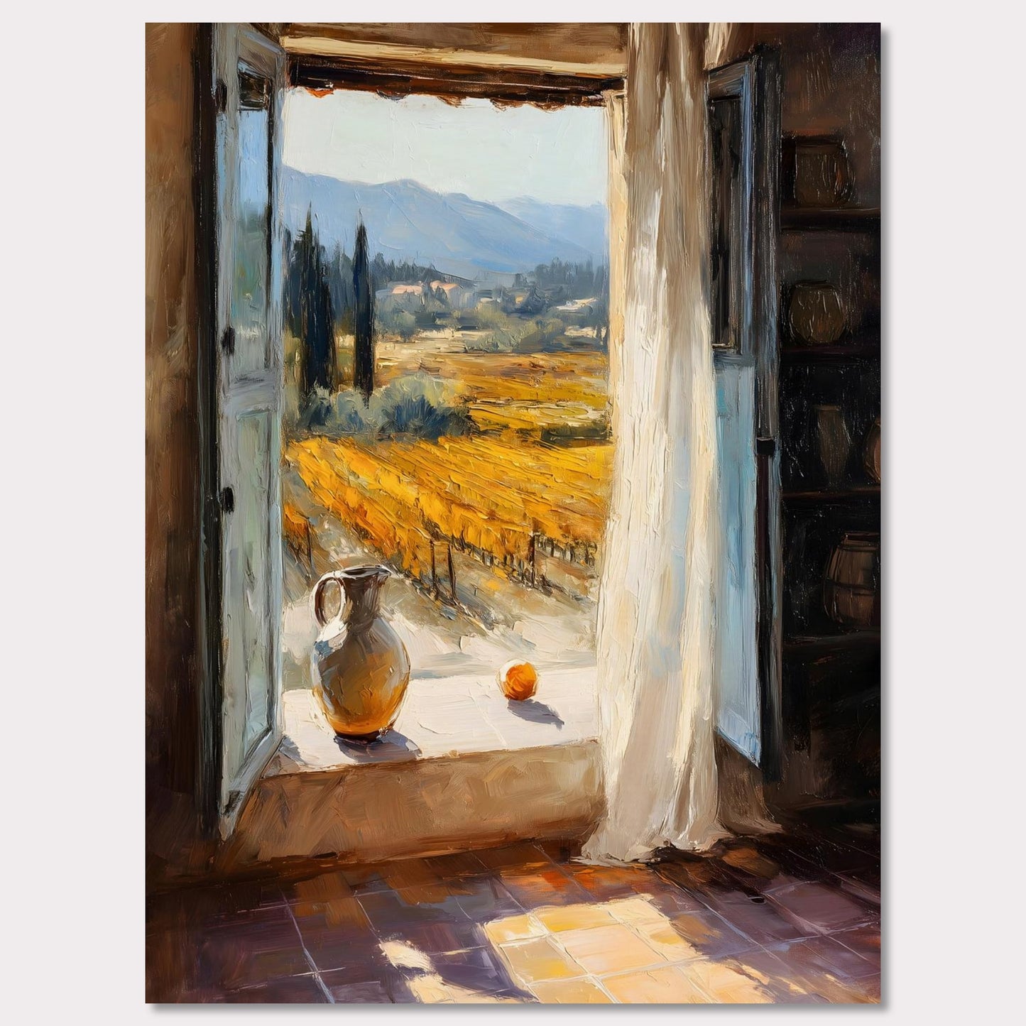 Poster titled 'Window to the Vines' from ArtDarts