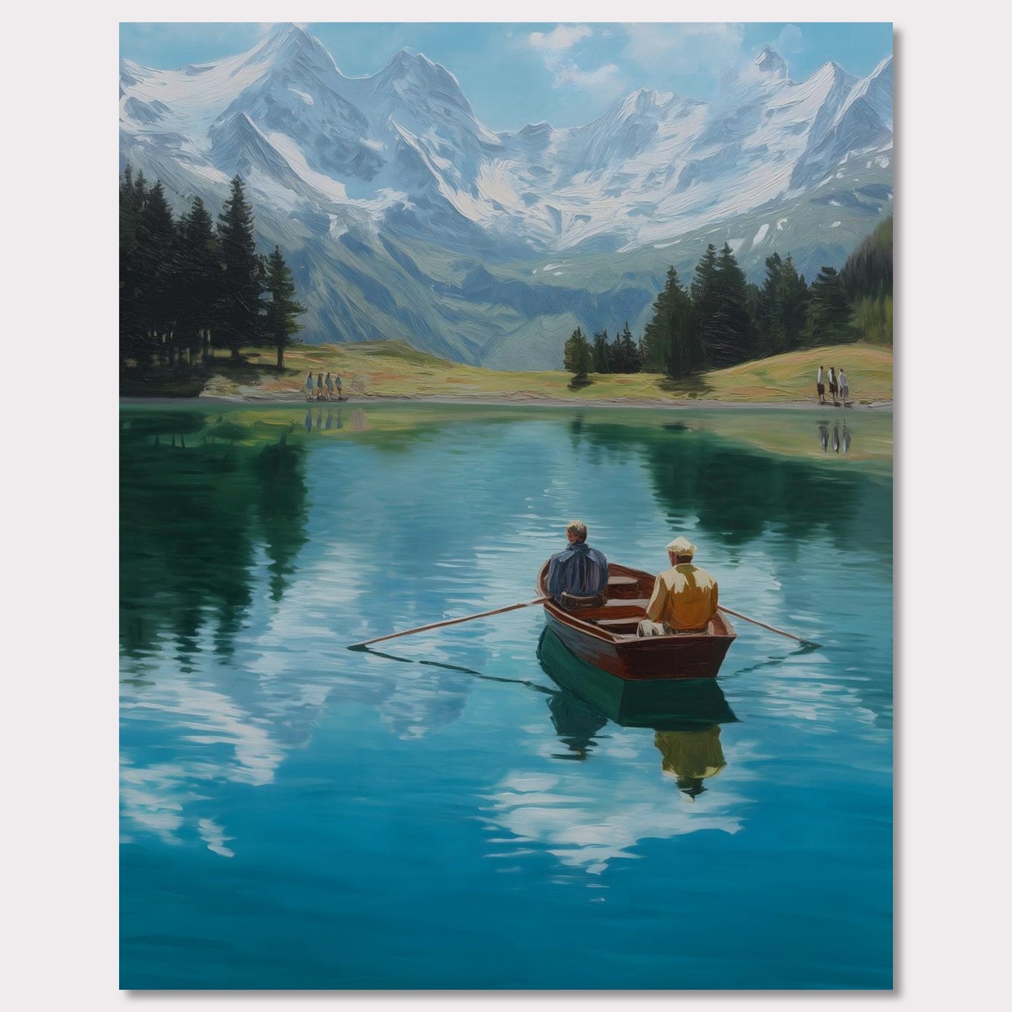 Poster titled 'Alps Rowing' from ArtDarts
