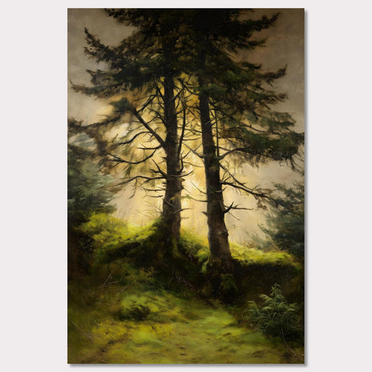 Poster titled 'Alps Forestlight' from ArtDarts