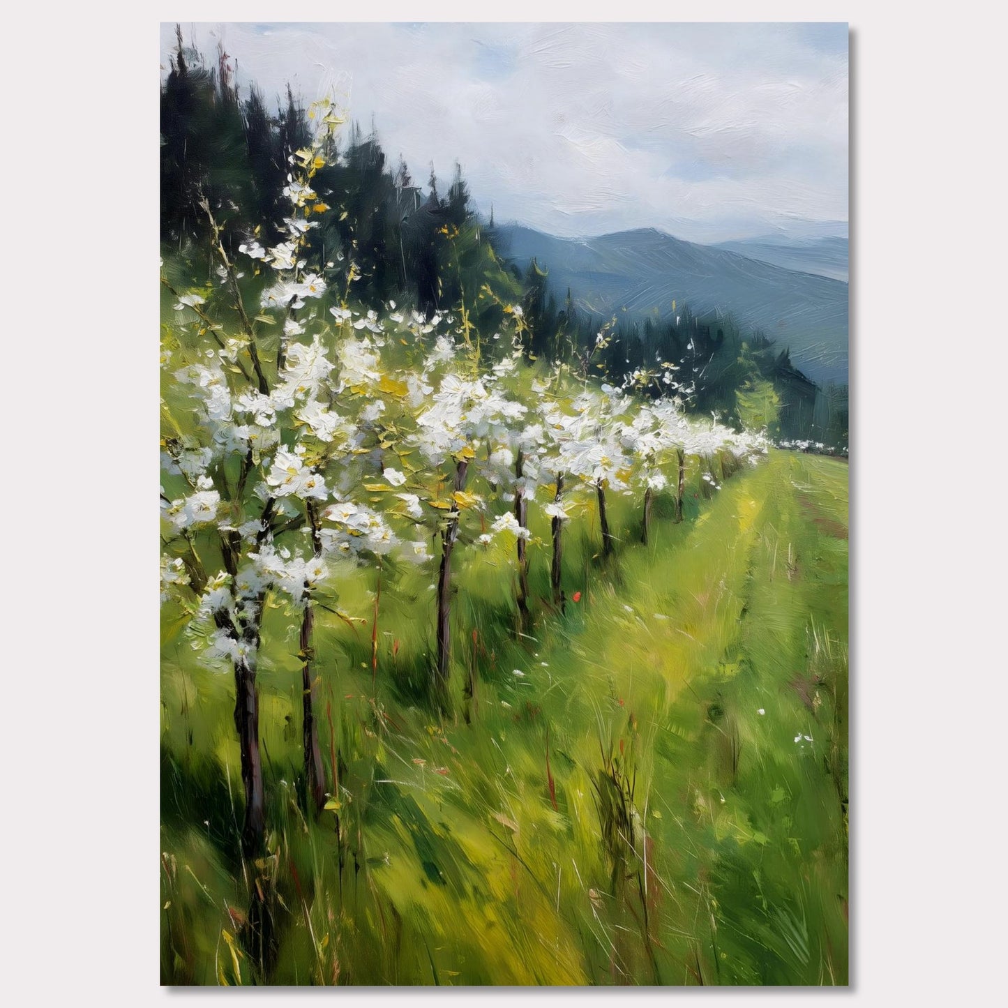 Poster titled 'Alps Blossom' from ArtDarts