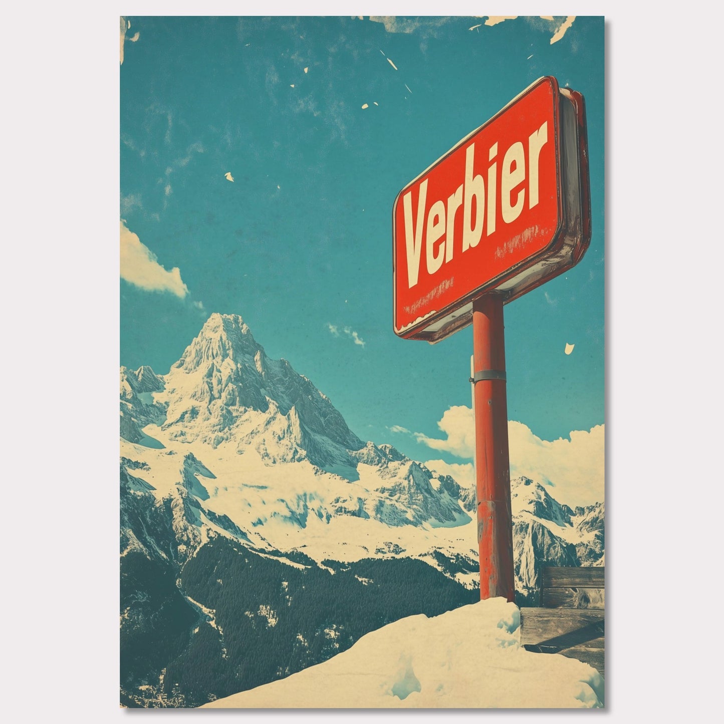 Poster titled 'Verbier - Mountain Escape' from ArtDarts