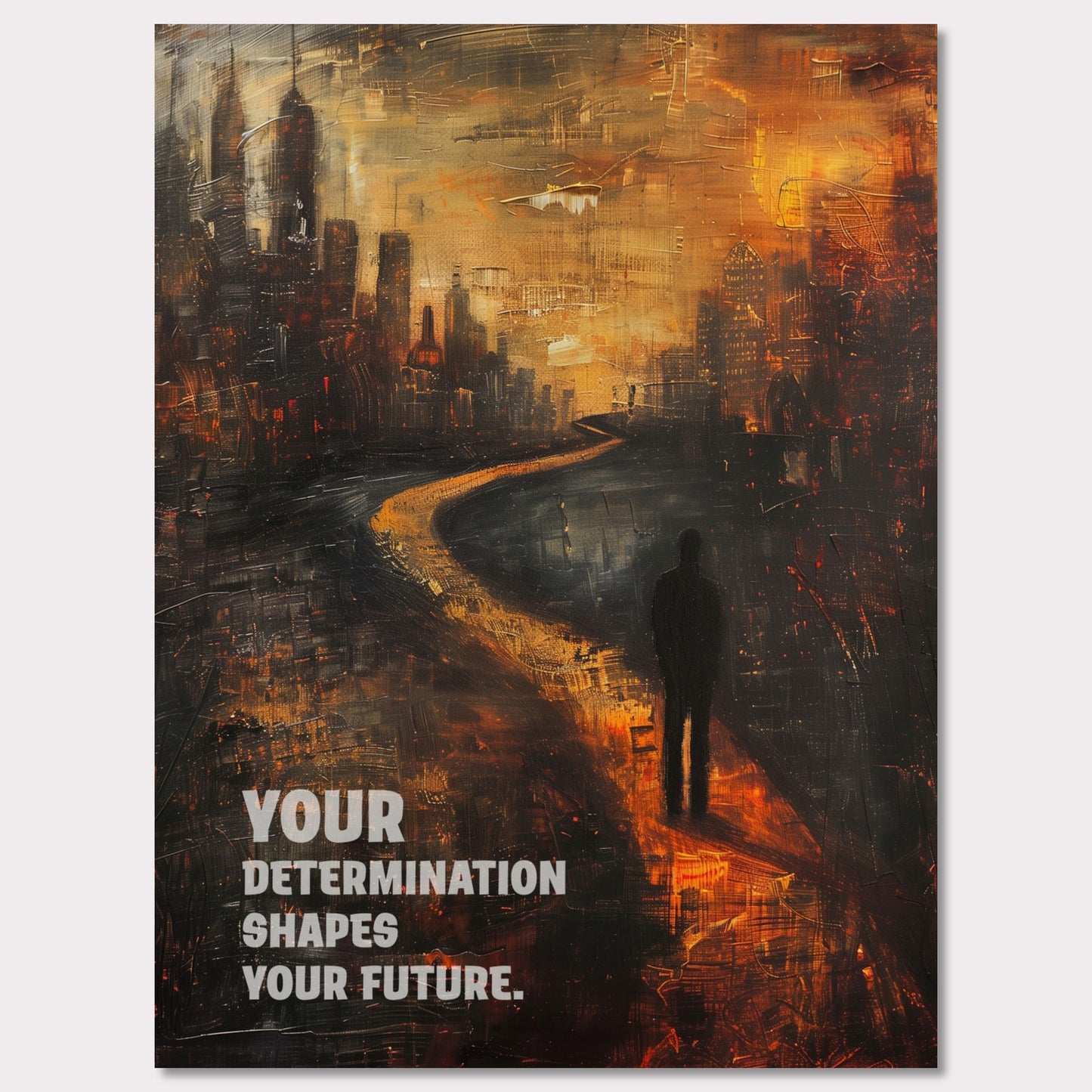 Poster titled 'Your determination shapes your future' from ArtDarts