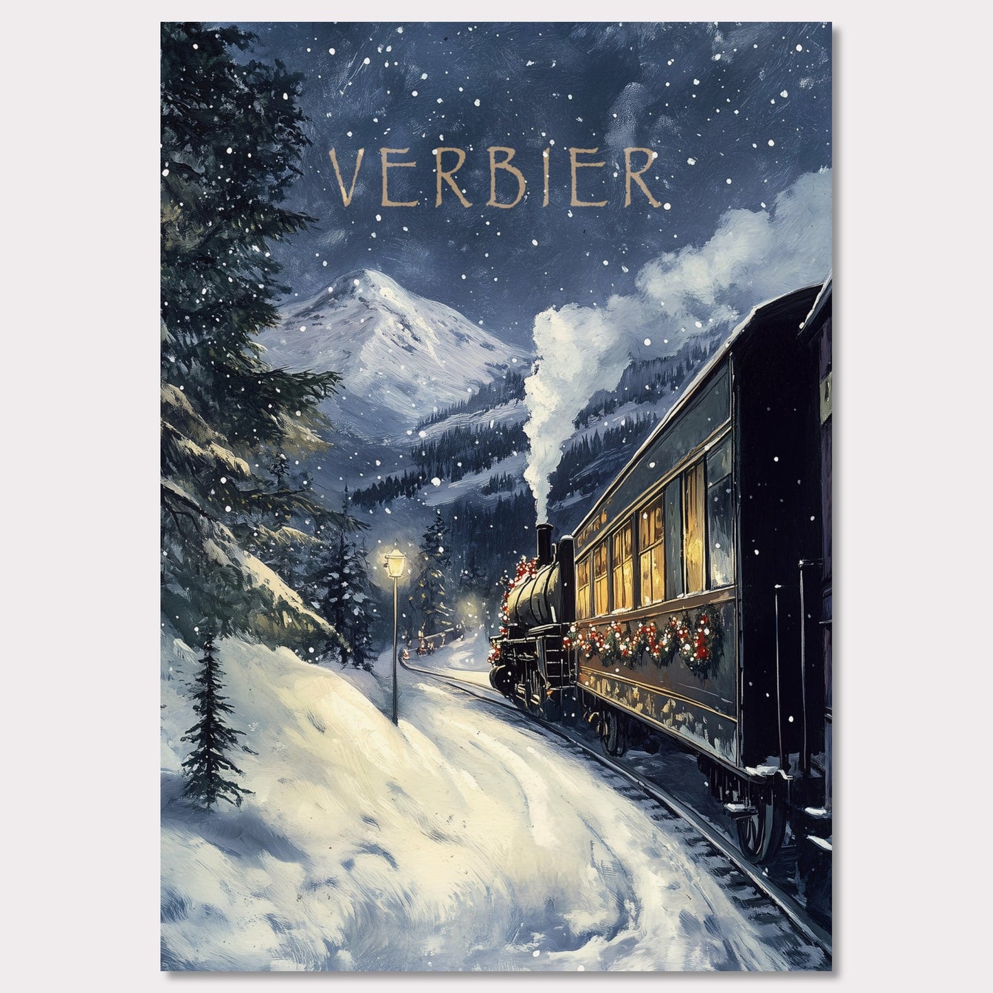 Poster titled 'Winter Journey' from ArtDarts