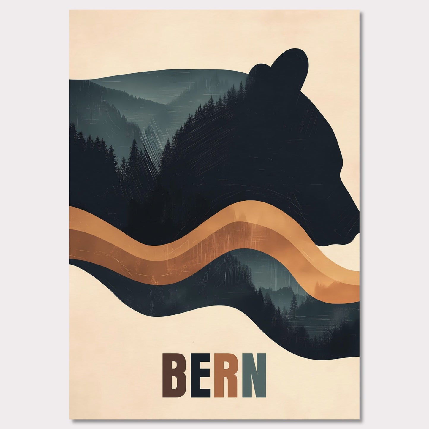 Poster titled 'Bern: Spirit of Nature' from ArtDarts