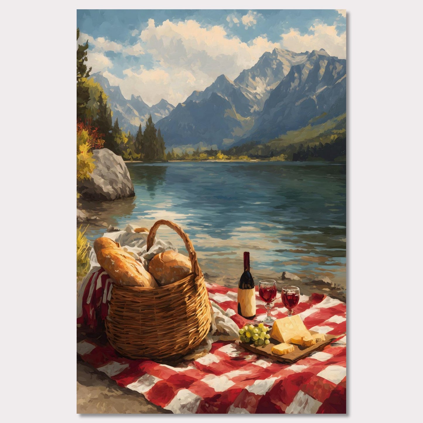 Poster titled 'Alps Picnic' from ArtDarts