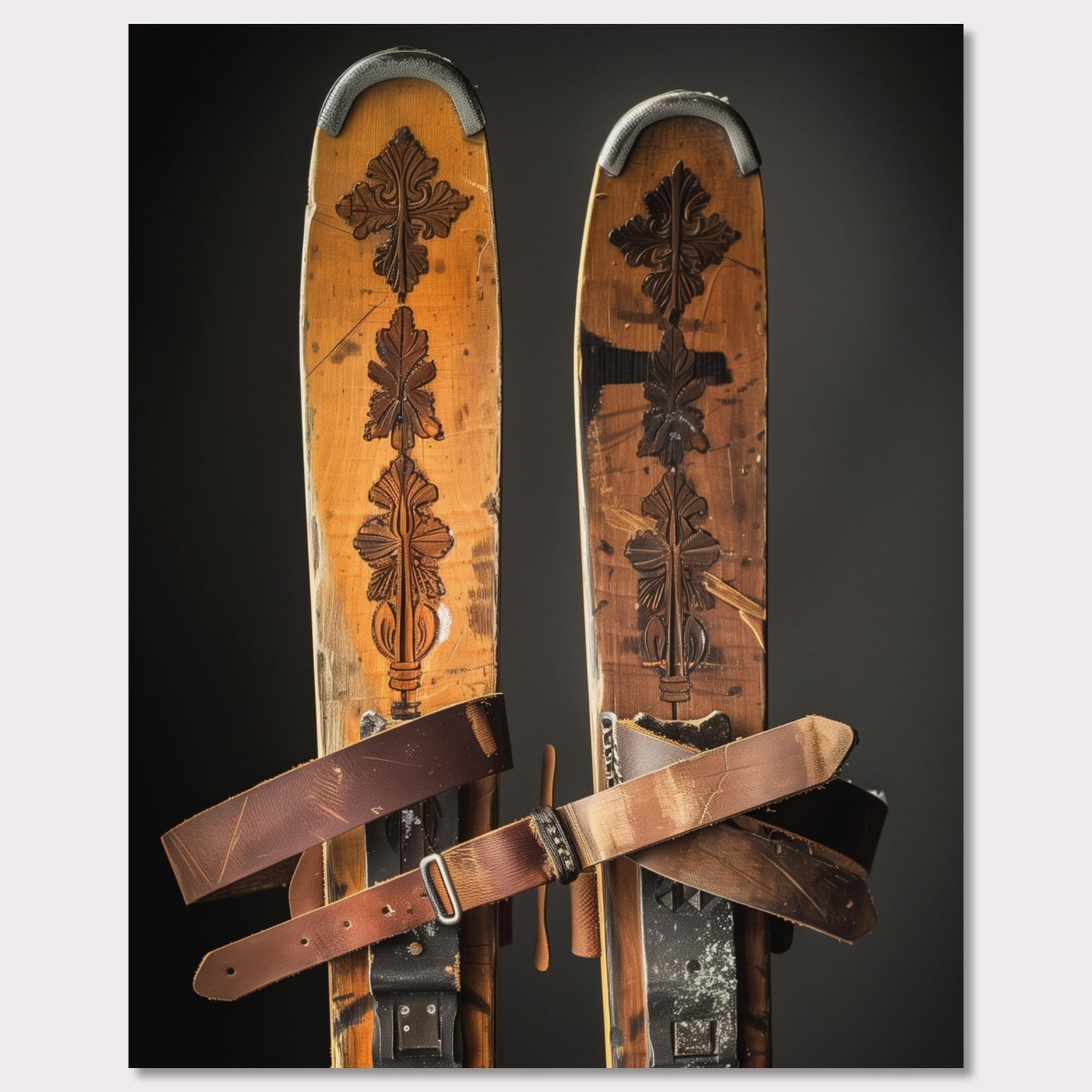 Poster titled 'Vintage skis Poster' from ArtDarts