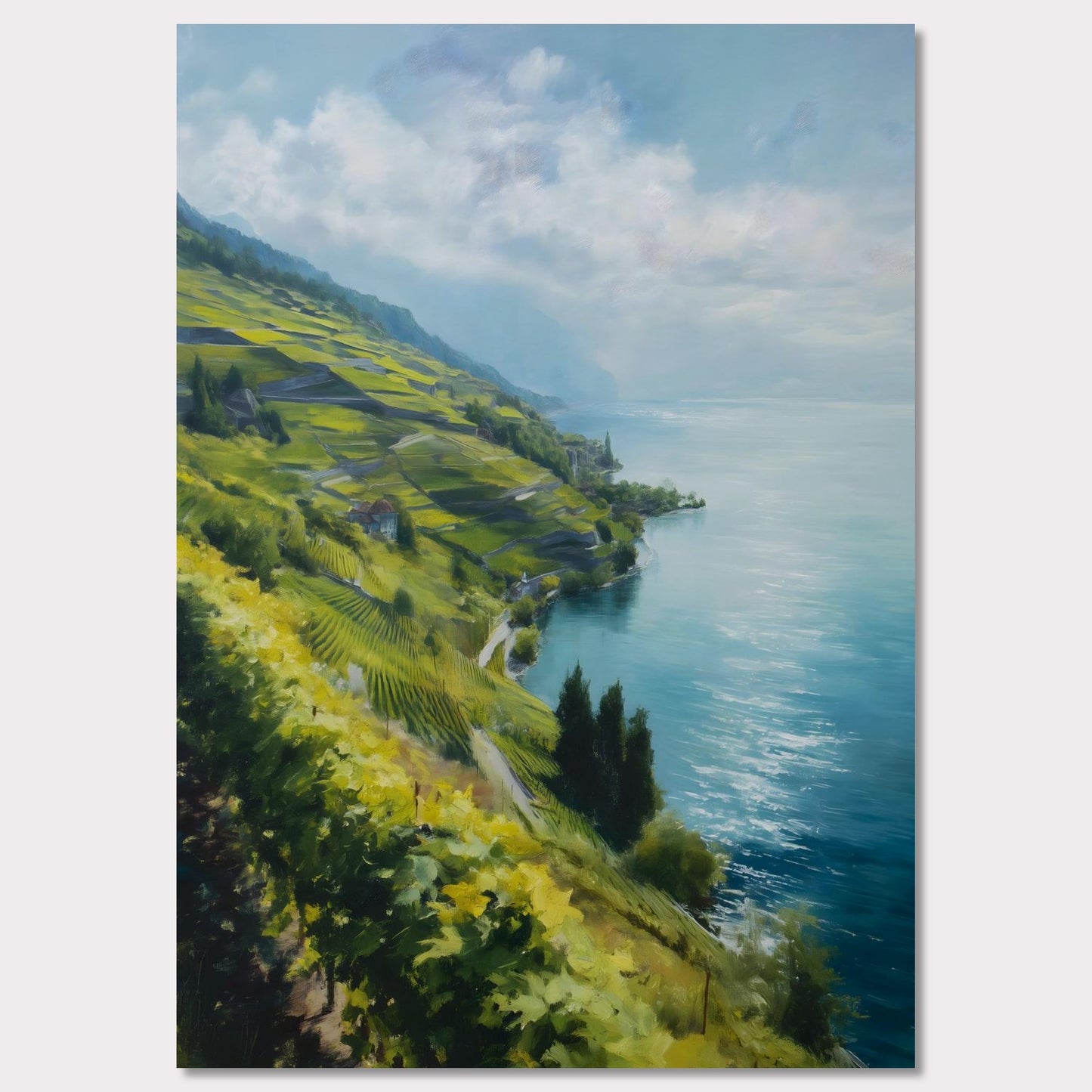 Poster titled 'Lavaux Shoreline' from ArtDarts