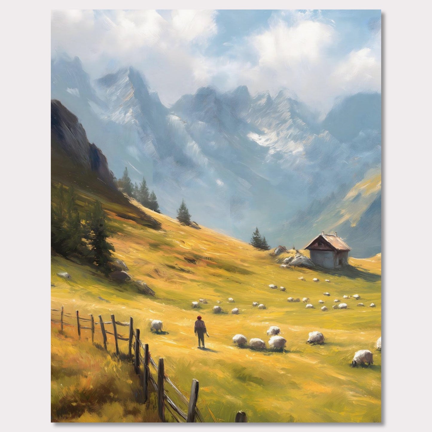 Poster titled 'Alps Morning' from ArtDarts