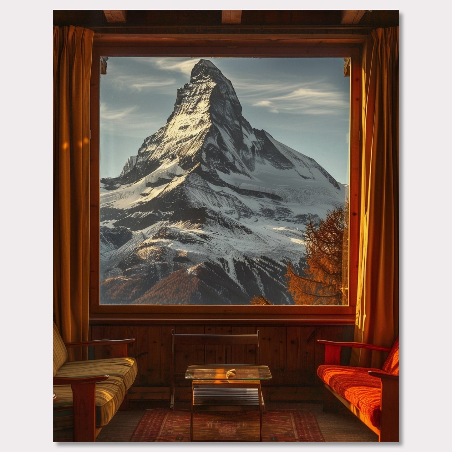 Poster titled 'Chalet with a View' from ArtDarts