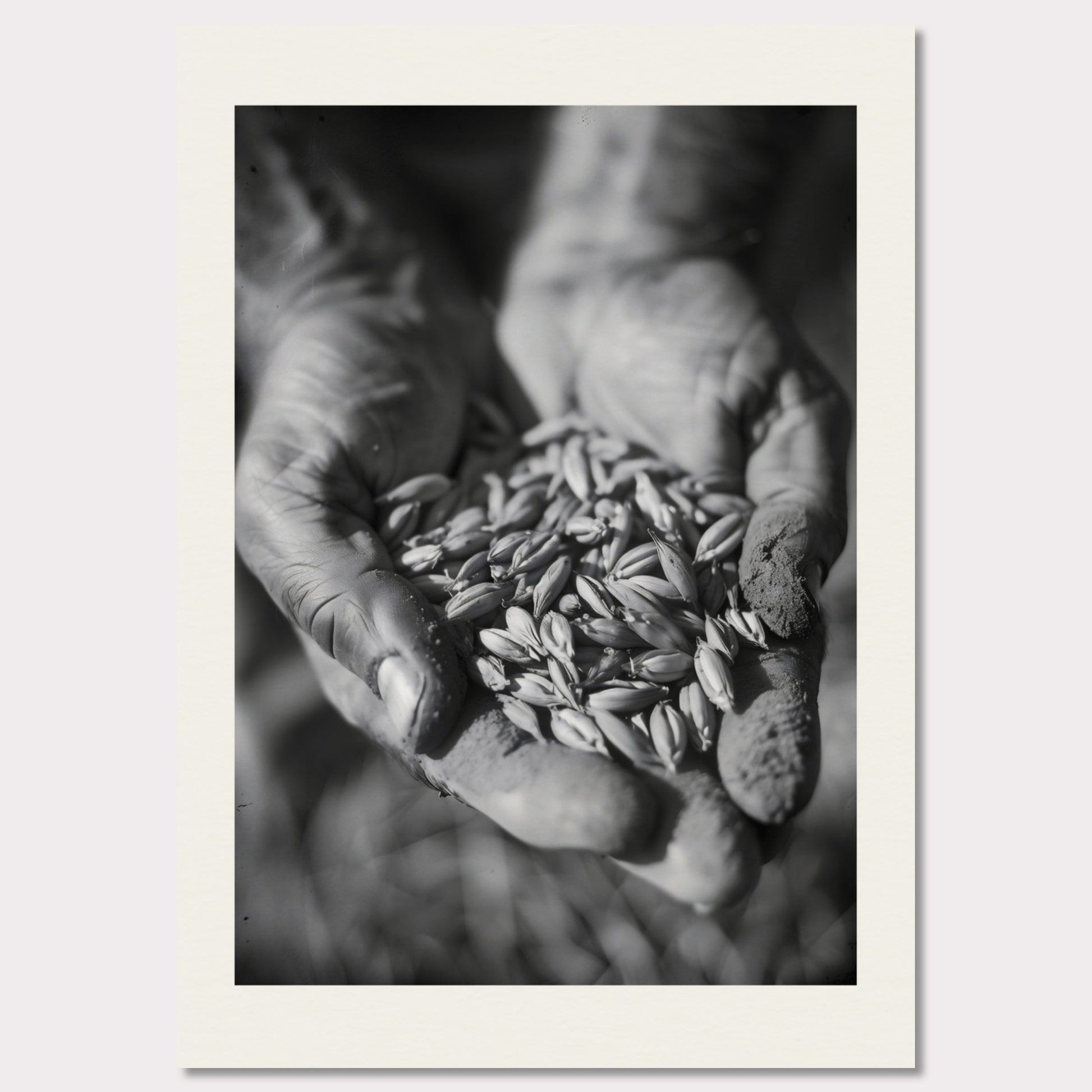 Poster titled 'Harvest in Hands' from ArtDarts