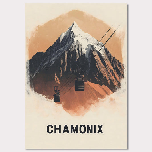 Poster titled 'Majestic Peaks of Chamonix' from ArtDarts