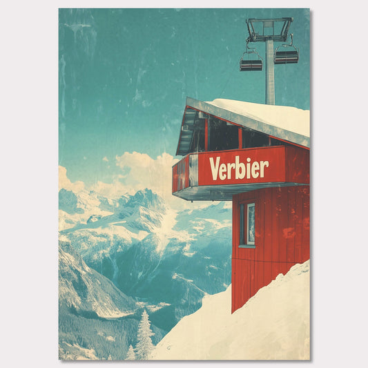 Poster titled 'Verbier - Gondola View' from ArtDarts