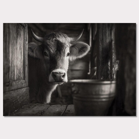 Poster titled 'The gaze of a cow' from ArtDarts