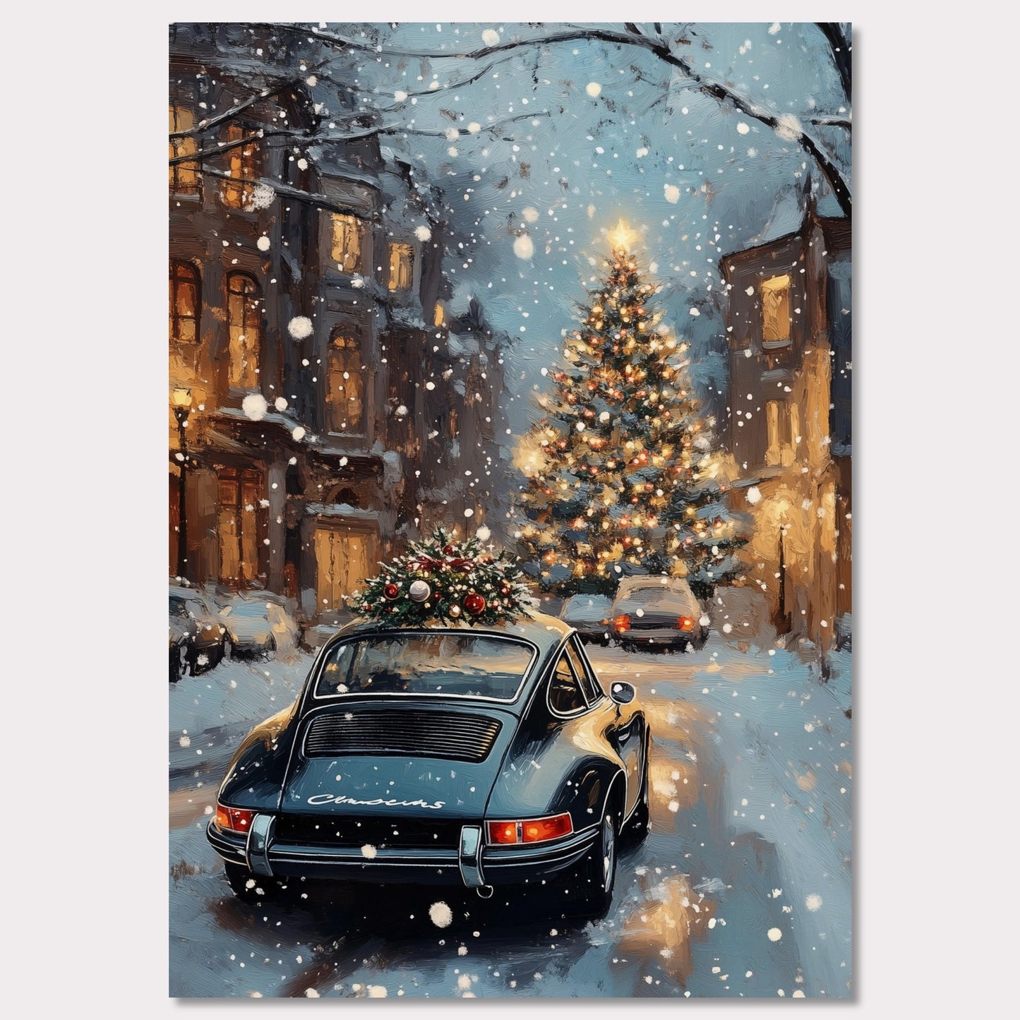 Poster titled 'Christmas Drive - Holiday Joyride' from ArtDarts