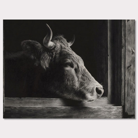 Poster titled 'The stillness of a cow' from ArtDarts