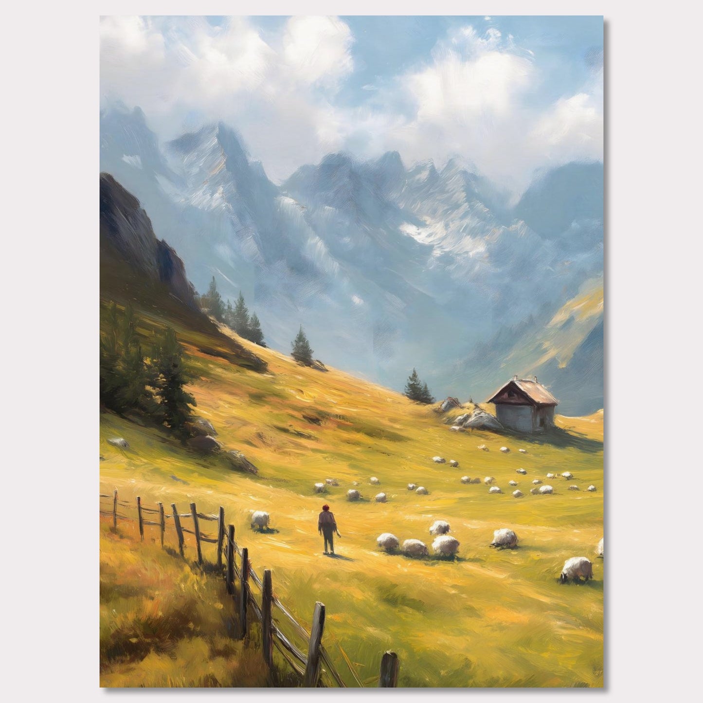 Poster titled 'Alps Morning' from ArtDarts