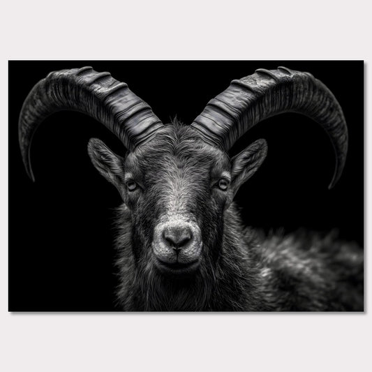 Poster titled 'The pride of an alpine ibex' from ArtDarts