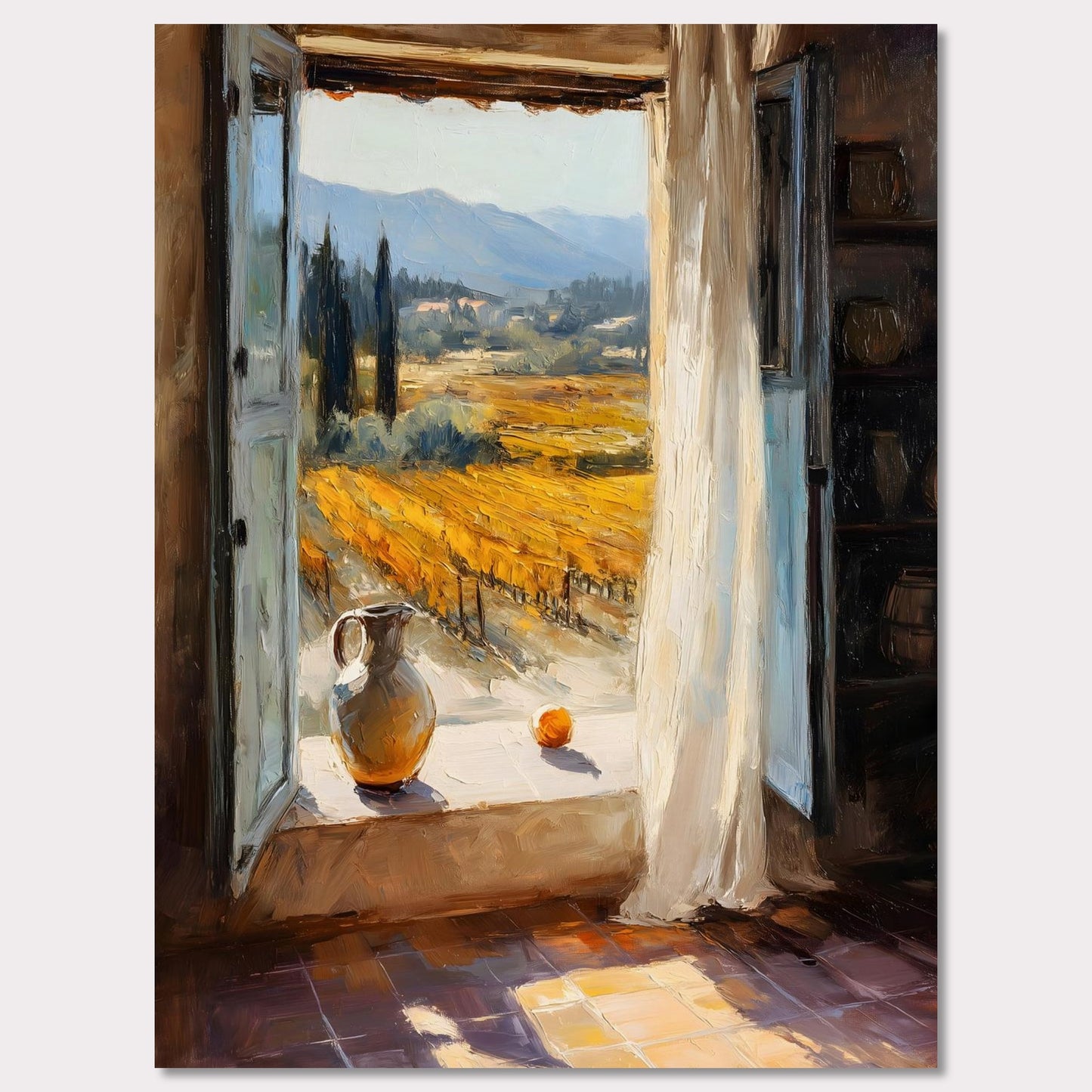 Poster titled 'Window to the Vines' from ArtDarts