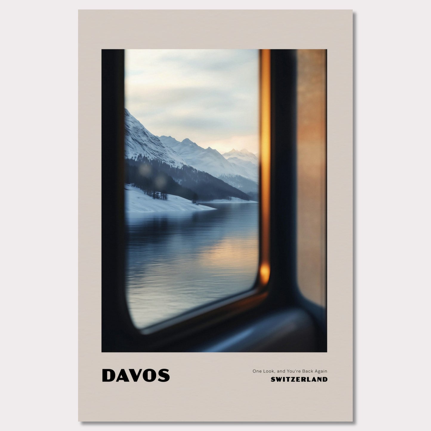 Poster titled 'DAVOS. One Look, and You’re Back Again' from ArtDarts