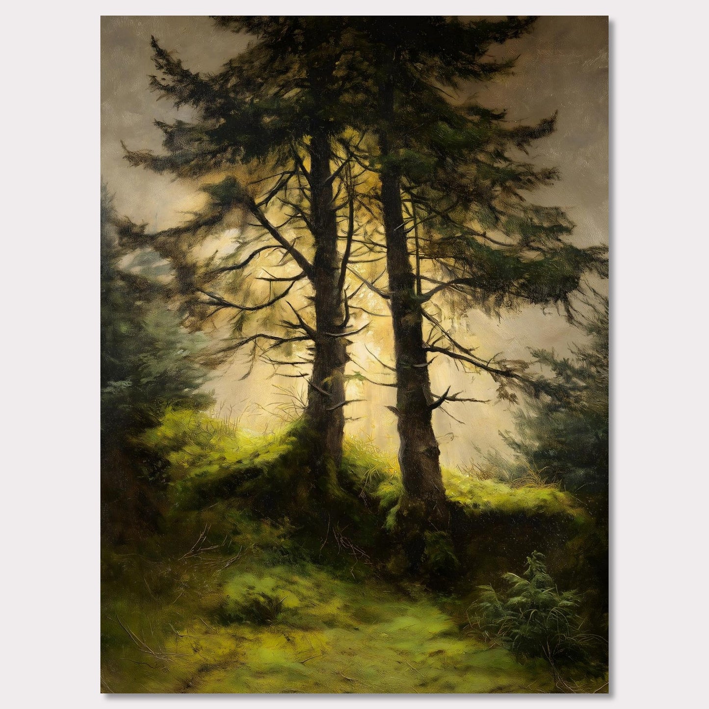 Poster titled 'Alps Forestlight' from ArtDarts