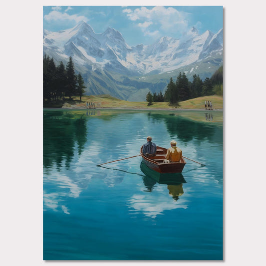 Poster titled 'Alps Rowing' from ArtDarts