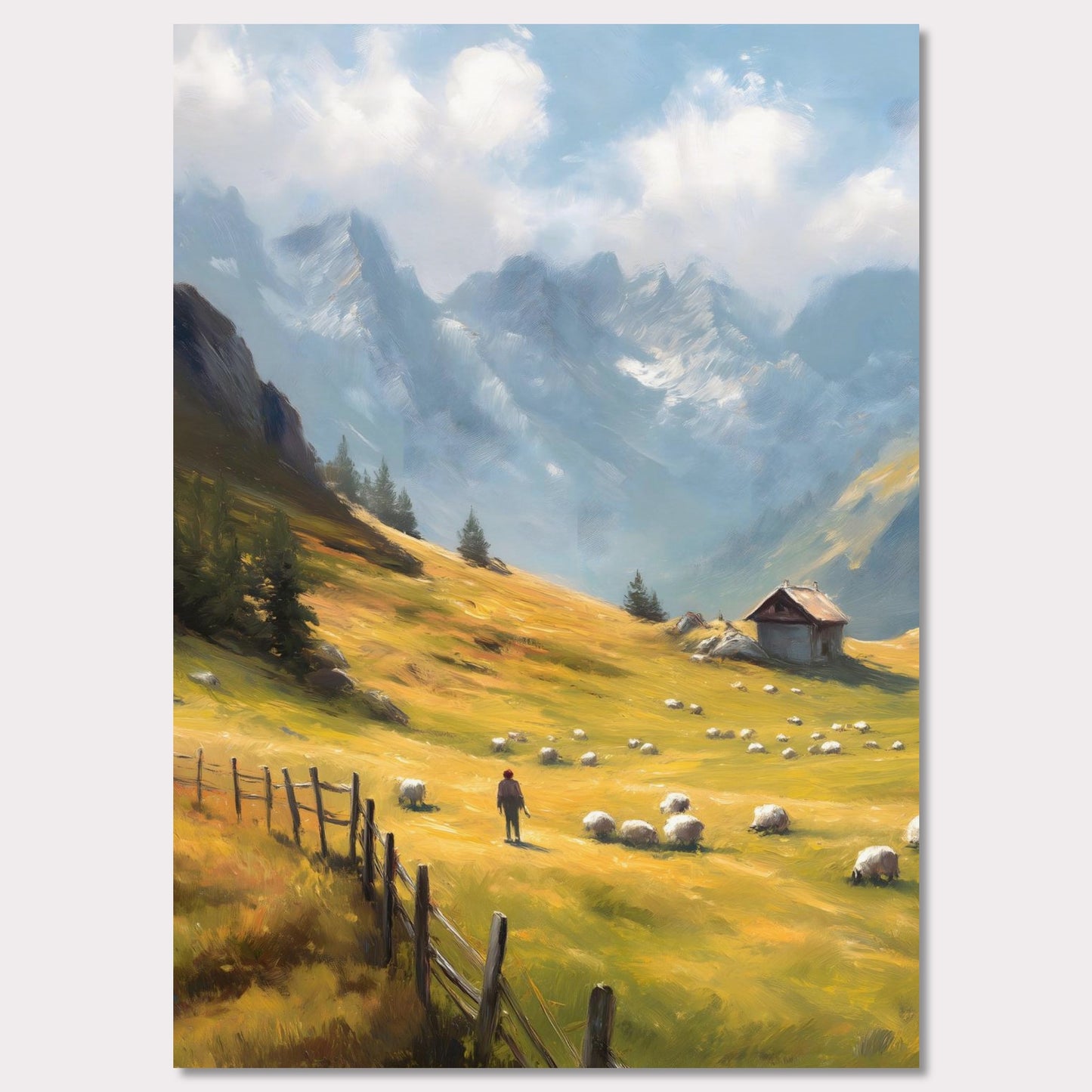 Poster titled 'Alps Morning' from ArtDarts