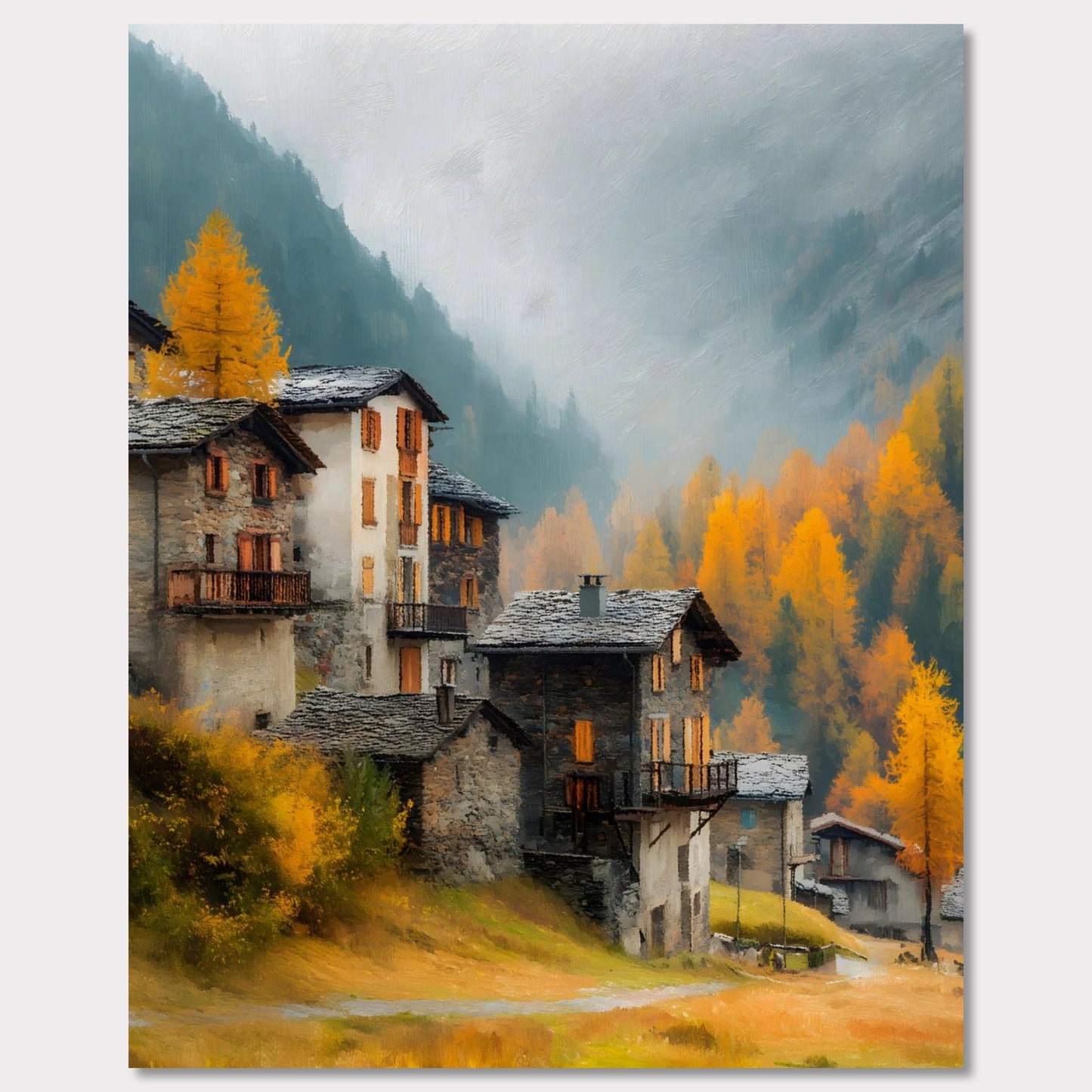 Poster titled 'Alpine Lightfall' from ArtDarts