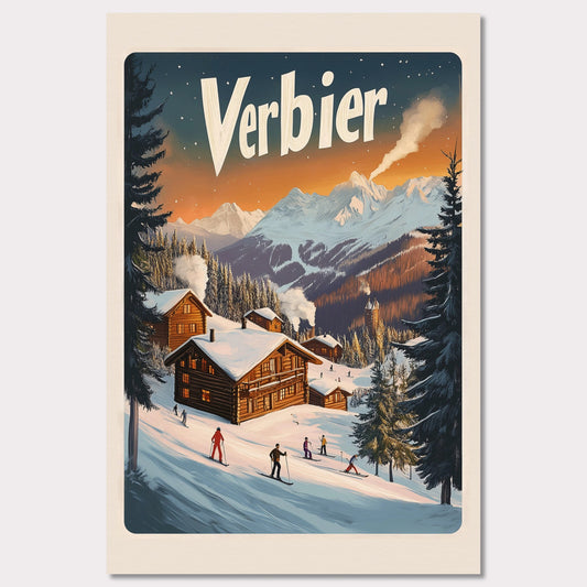 Poster titled 'Verbier Vista' from ArtDarts