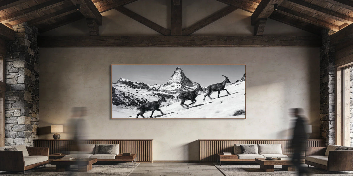 Large-Format Wall Art for Chalet Interiors